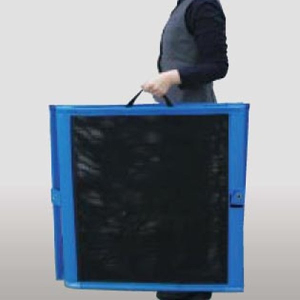 画像2: ゴミ回収ステーション　自立ゴミネット　折りたたみ式　黒　／テラモト (2)